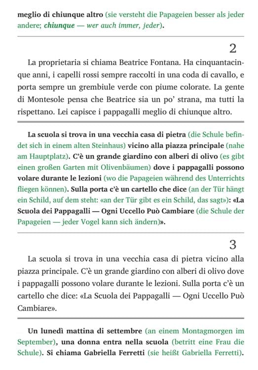 Produktbild: La scuola dei pappagalli - Italienisch lernen mit lustigen Kurzgeschichten A1-A2 (+ Audio-Online)
