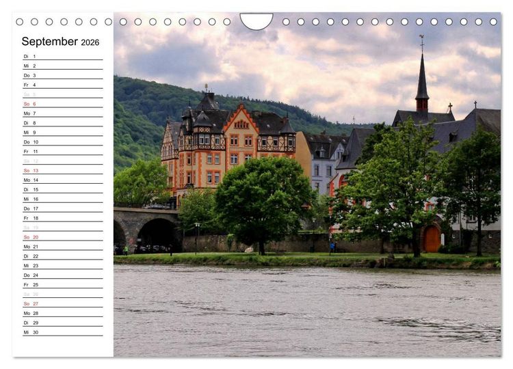 Produktbild: Der wundersch&ouml;nen Mosel entlang &ndash; Von Koblenz bis Trier (Wandkalender 2026 DIN A4 quer), CALVENDO Monatskalender