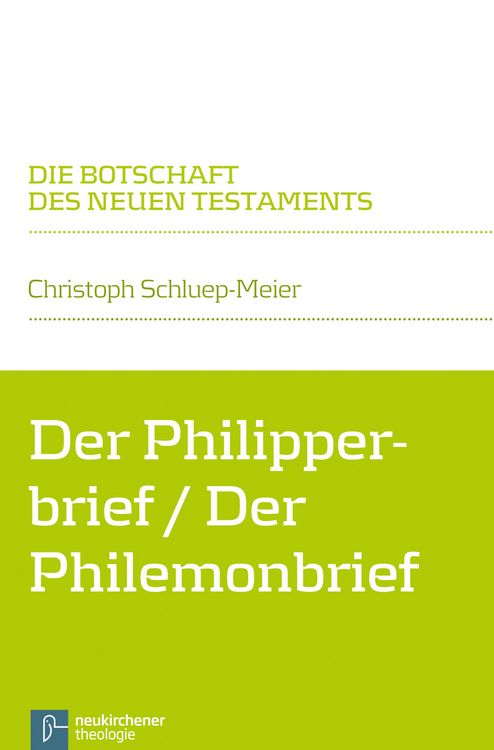 Produktbild: Der Philipperbrief / Der Philemonbrief
