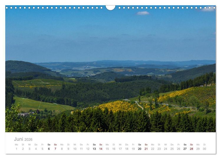 Produktbild: Sauerl&auml;nder Berge (Wandkalender 2026 DIN A3 quer), CALVENDO Monatskalender