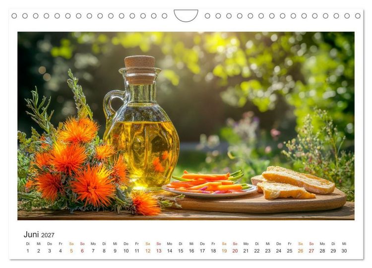 Produktbild: K&uuml;chenkalender - &Ouml;L-Welten (Wandkalender 2027 DIN A4 quer), CALVENDO Monatskalender