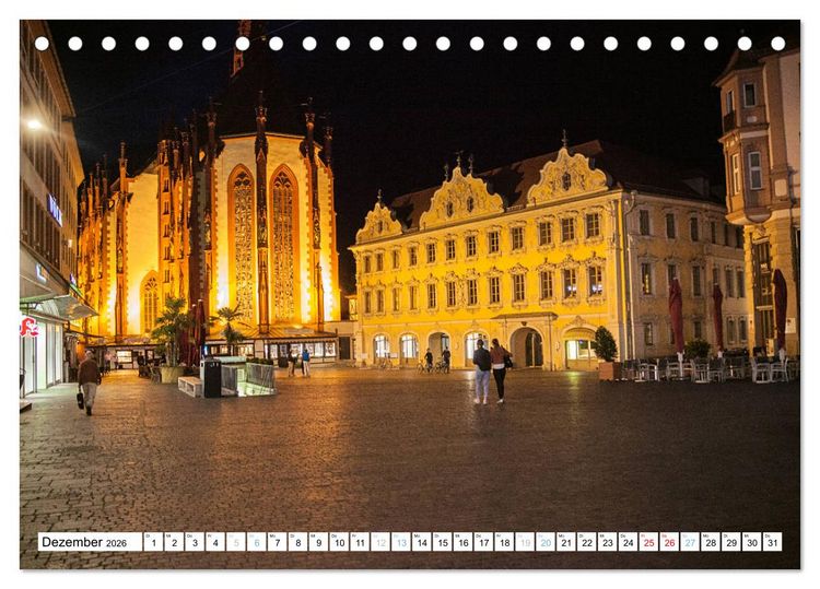 Produktbild: W&uuml;rzburg - Stadt mit Charme (Tischkalender 2026 DIN A5 quer), CALVENDO Monatskalender