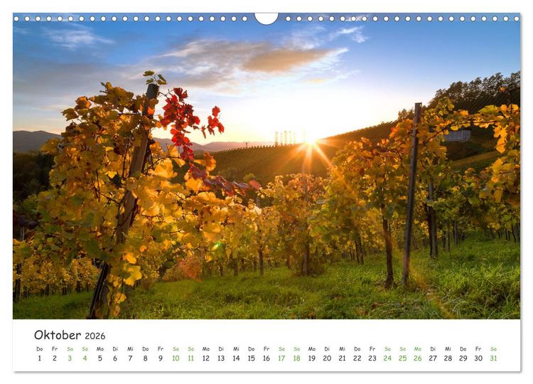 Produktbild: S&uuml;dsteiermark365 (Wandkalender 2026 DIN A3 quer), CALVENDO Monatskalender