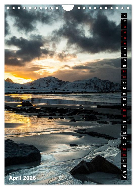 Produktbild: Lofoten. Poetische Landschaften (Wandkalender 2026 DIN A4 hoch), CALVENDO Monatskalender