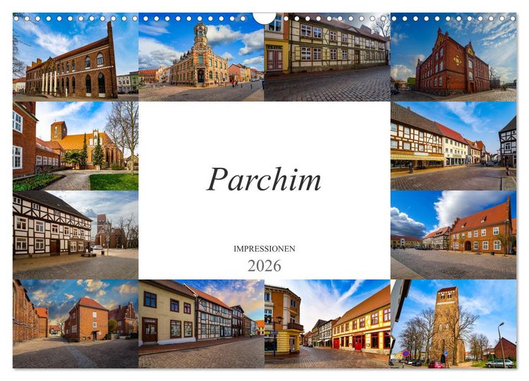 Produktbild: Parchim Impressionen (Wandkalender 2026 DIN A3 quer), CALVENDO Monatskalender