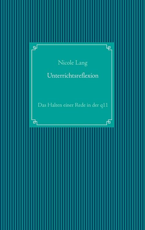 Produktbild: Unterrichtsreflexion