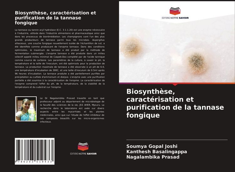 Produktbild: Biosynth&egrave;se, caract&eacute;risation et purification de la tannase fongique