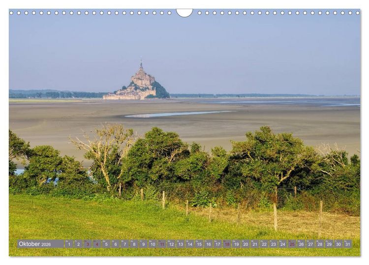 Produktbild: Le Mont-Saint-Michel - Sagenumwobener Klosterberg im Watt (Wandkalender 2026 DIN A3 quer), CALVENDO Monatskalender