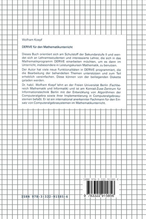 Produktbild: DERIVE f&uuml;r den Mathematikunterricht