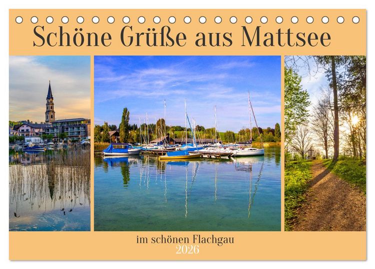 Produktbild: Sch&ouml;ne Gr&uuml;&szlig;e aus Mattsee (Tischkalender 2026 DIN A5 quer), CALVENDO Monatskalender