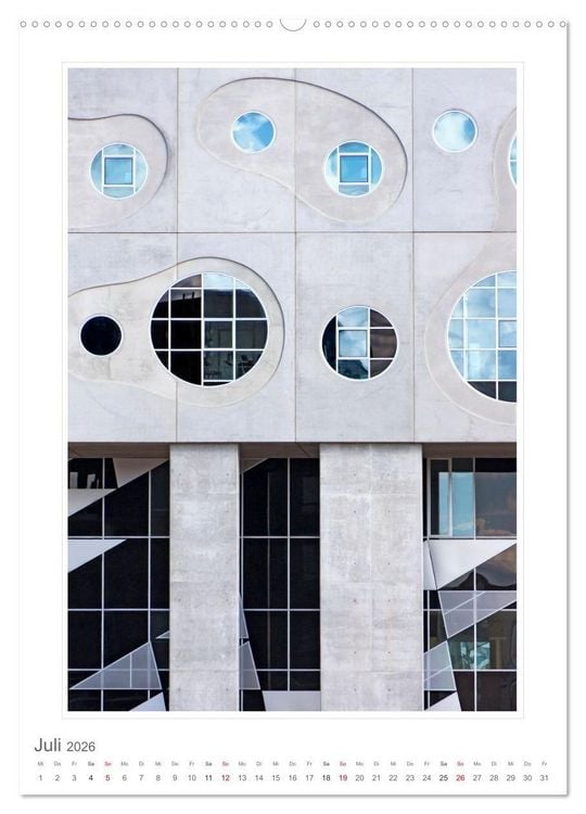 Produktbild: Architektur. eindrucksvolle Fassaden (hochwertiger Premium Wandkalender 2026 DIN A2 hoch), Kunstdruck in Hochglanz