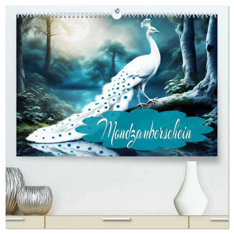 Produktbild: Mondzauberschein (hochwertiger Premium Wandkalender 2026 DIN A2 quer), Kunstdruck in Hochglanz