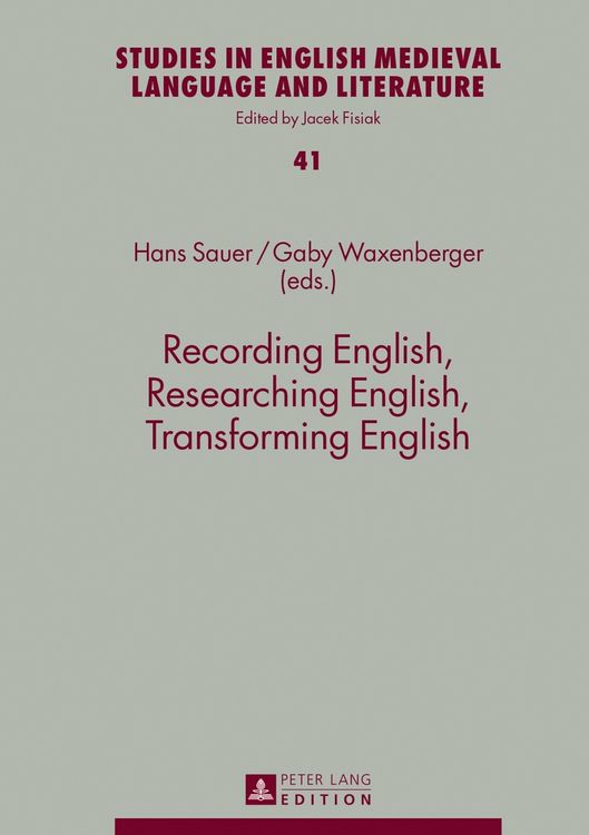 Produktbild: Recording English, Researching English, Transforming English