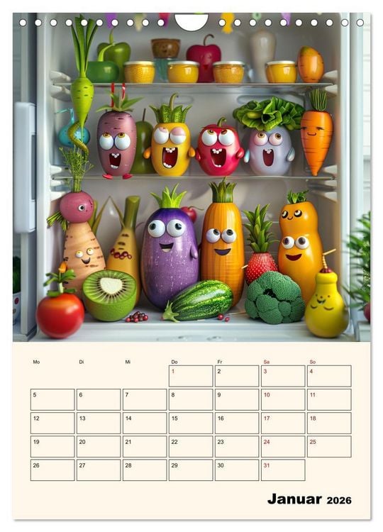 Produktbild: Nachts im K&uuml;hlschrank (Wandkalender 2026 DIN A4 hoch), CALVENDO Monatskalender