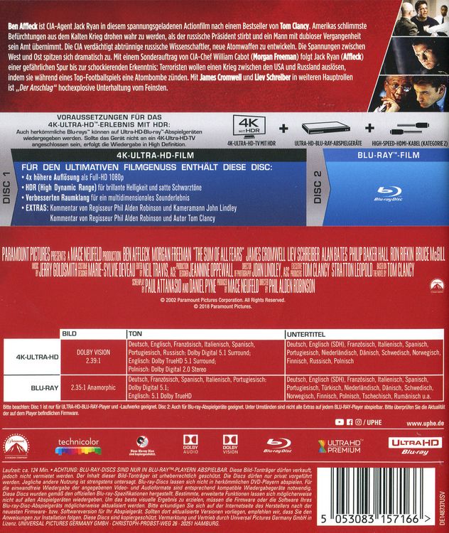Produktbild: Der Anschlag (4K Ultra HD) (+ Blu-ray 2D)