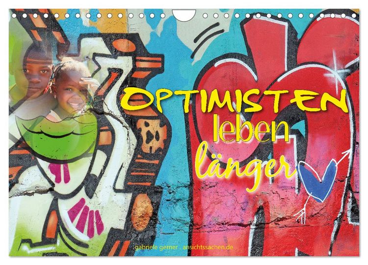 Produktbild: Optimisten leben l&auml;nger (Wandkalender 2026 DIN A4 quer), CALVENDO Monatskalender