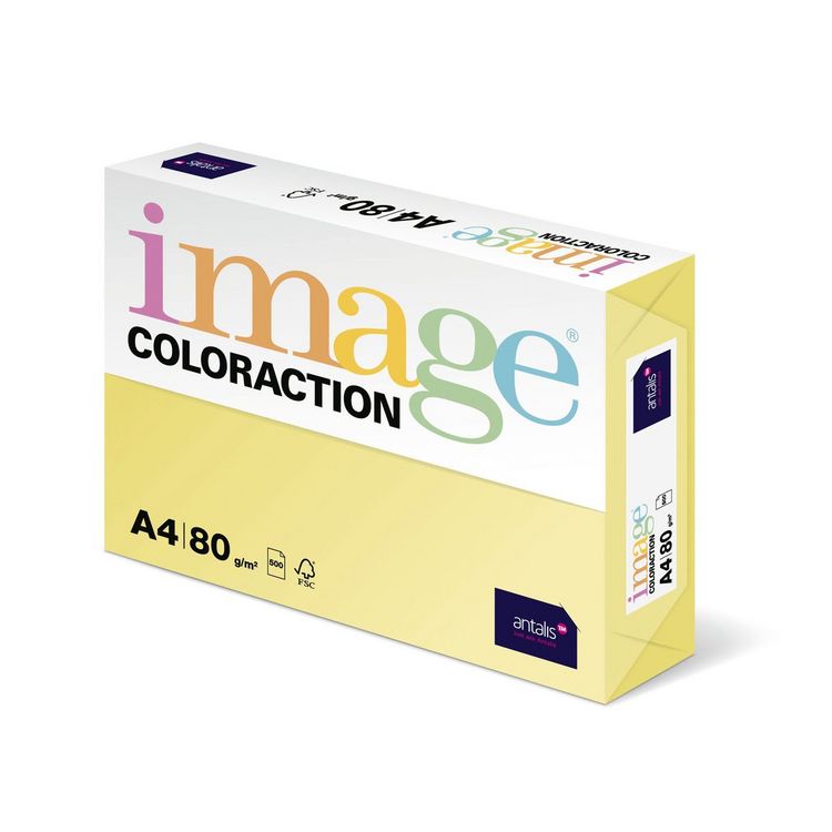 Produktbild: Kopierpapier image COLORACTION 80g/m&sup2; gelb desert DIN A4 500 Blatt
