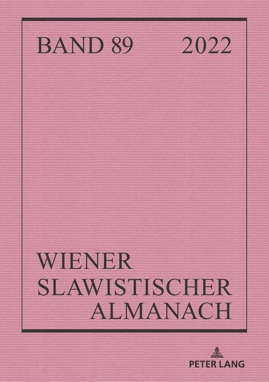 Produktbild: Wiener Slawistischer Almanach Band 89/2022