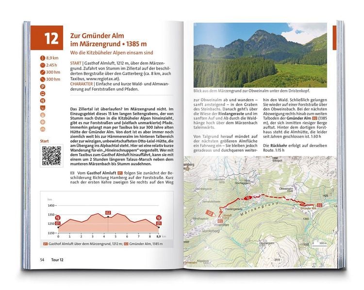 Produktbild: KOMPASS Wanderf&uuml;hrer Zillertal, 55 Touren mit Extra-Tourenkarte