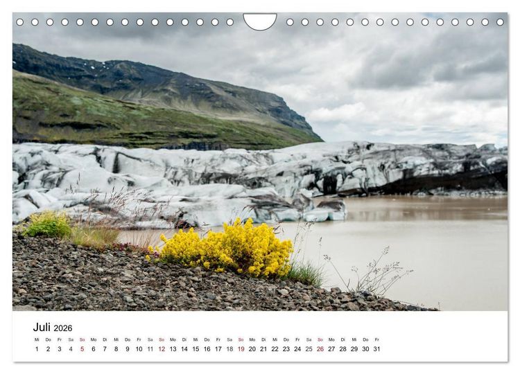 Produktbild: Island - rauhe Sch&ouml;nheit zum Verlieben (Wandkalender 2026 DIN A4 quer), CALVENDO Monatskalender