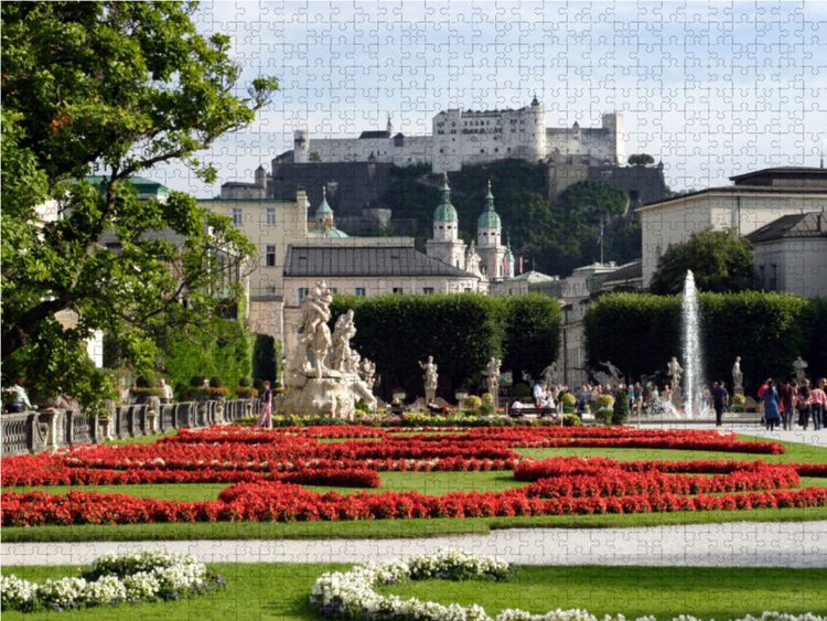 Produktbild: CALVENDO Puzzle Mirabellgarten in Salzburg | 1000 Teile Lege-Gr&ouml;&szlig;e 64x48cm Foto-Puzzle f&uuml;r gl&uuml;ckliche Stunden
