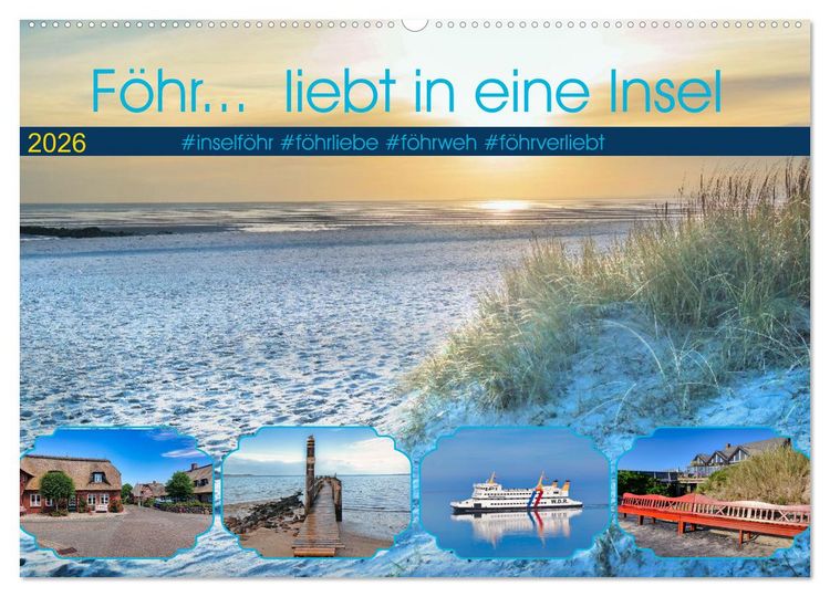 Produktbild: F&ouml;hr... liebt in eine Insel (Wandkalender 2026 DIN A2 quer), CALVENDO Monatskalender
