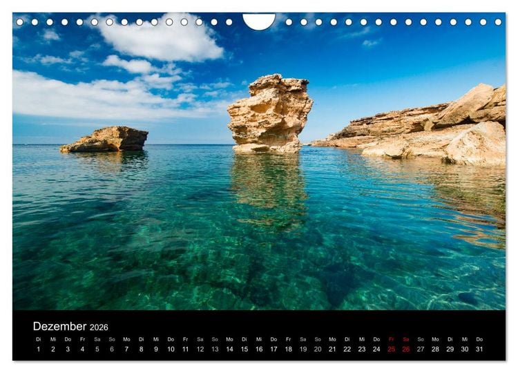 Produktbild: Ibiza und seine Farben (Wandkalender 2026 DIN A4 quer), CALVENDO Monatskalender