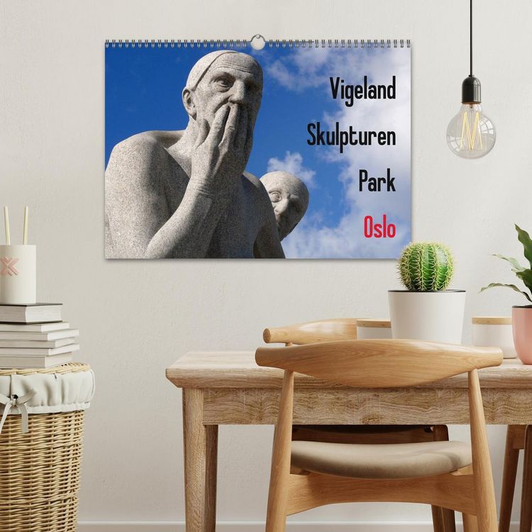 Produktbild: Vigeland Skulpturen Park Oslo (Wandkalender 2026 DIN A3 quer), CALVENDO Monatskalender