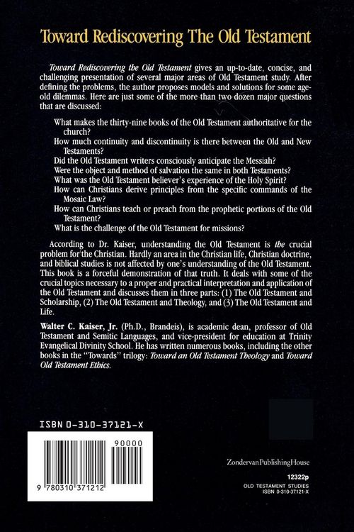 Produktbild: The Toward Rediscovering the Old Testament