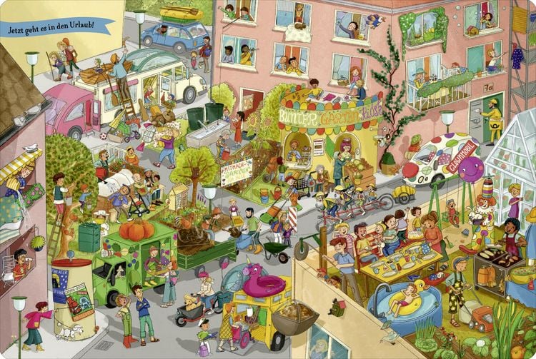 Produktbild: Camper, Zelt und Ferienzeit. Unser gro&szlig;es Reise-Wimmelbuch