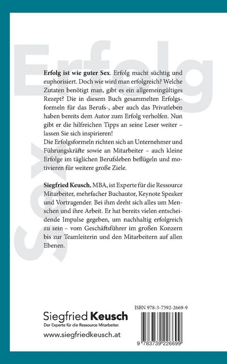 Produktbild: Erfolg ist wie guter Sex
