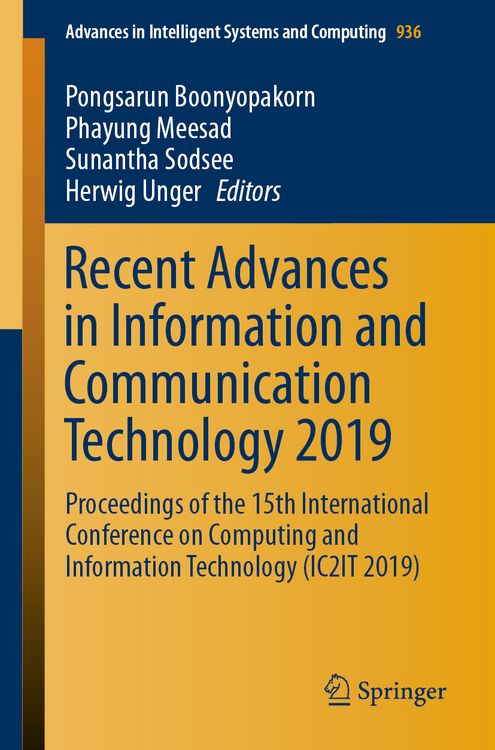 Produktbild: Recent Advances in Information and Communication Technology 2019