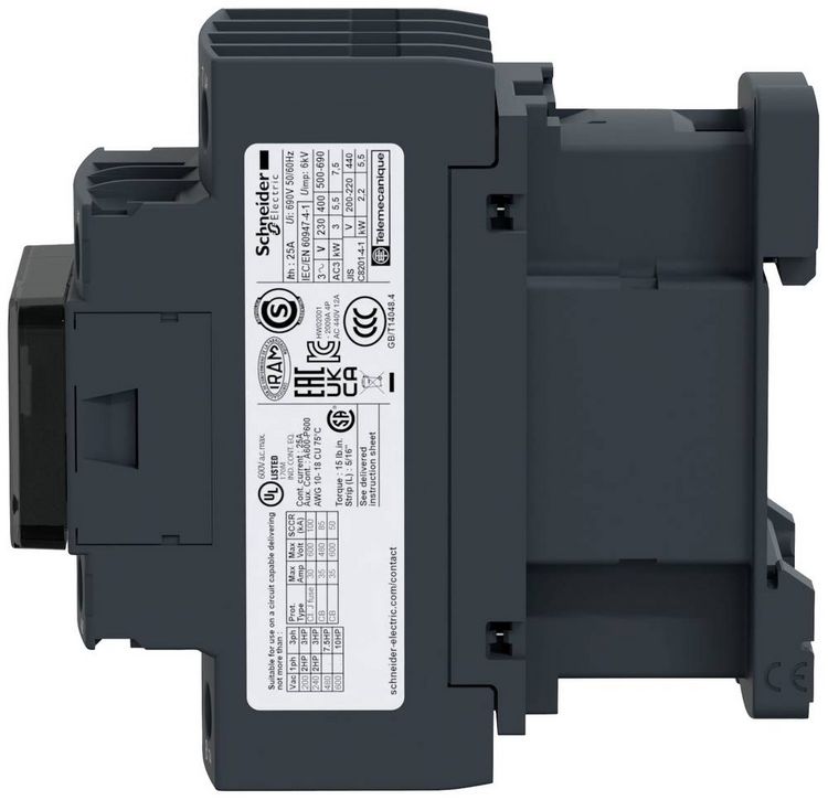 Produktbild: Schneider Electric LC1DT25P7 Leistungssch&uuml;tz 1 St.
