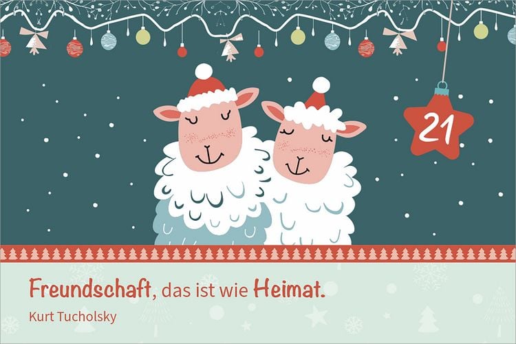 Produktbild: Hosentaschenadventskalender 2025 &ndash; mit Illustrationen
