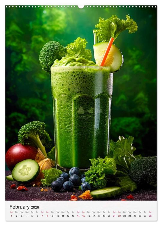 Produktbild: Smoothie Symphony (Wall Calendar 2026 DIN A2 portrait), CALVENDO 12 Month Wall Calendar