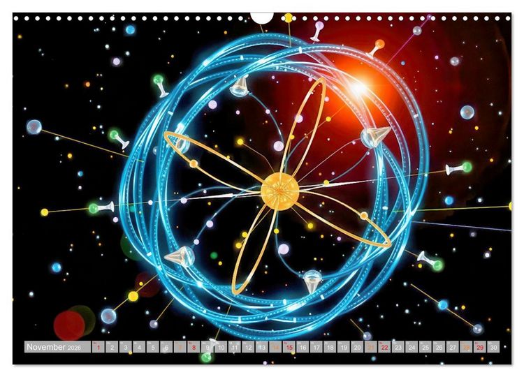Produktbild: Quantenmechanik von Bits zu Qubits (Wandkalender 2026 DIN A3 quer), CALVENDO Monatskalender