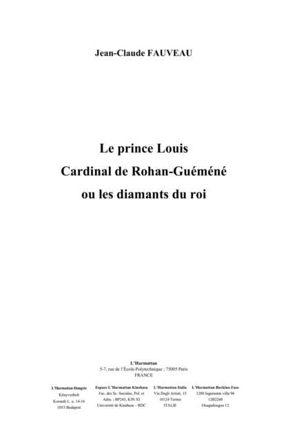 Produktbild: Prince louis cardinal de rohan