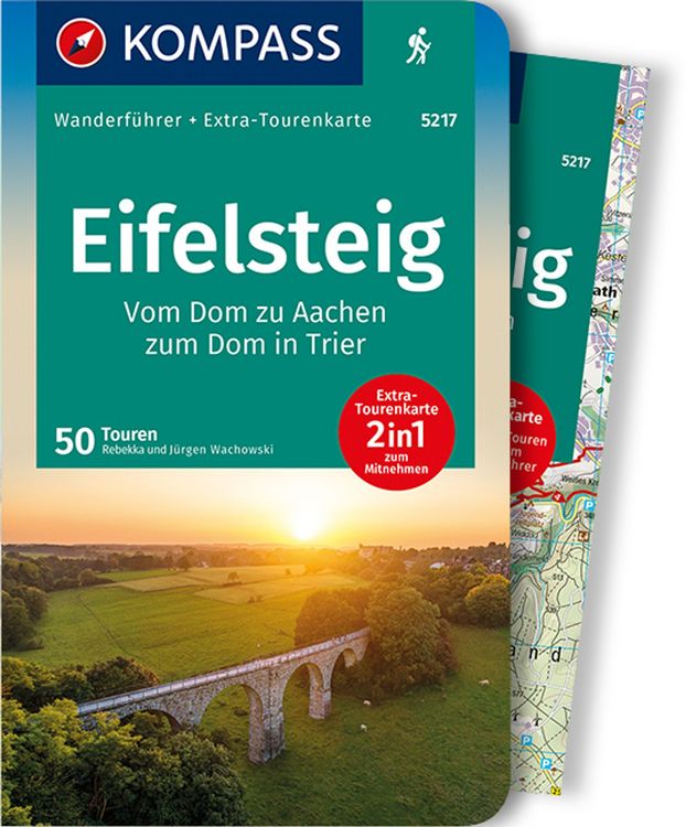 Produktbild: KOMPASS Wanderf&uuml;hrer Eifelsteig, 60 Touren
