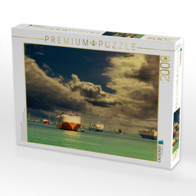 Produktbild: CALVENDO Puzzle Containerschiffe in der Schelde | 2000 Teile Lege-Gr&ouml;&szlig;e 90x67cm Foto-Puzzle f&uuml;r gl&uuml;ckliche Stunden
