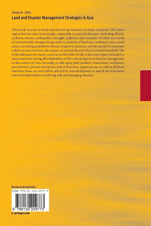 Produktbild: Land and Disaster Management Strategies in Asia