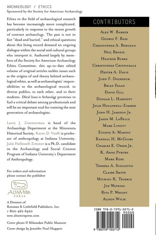 Produktbild: Ethical Issues in Archaeology
