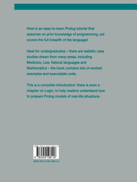 Produktbild: PROLOG for Computer Science