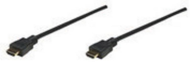 Produktbild: Manhattan HDMI Anschlusskabel HDMI-A Stecker, HDMI-A Stecker 5.00 m Schwarz 306133-CG 4K UHD HDMI-Kabel