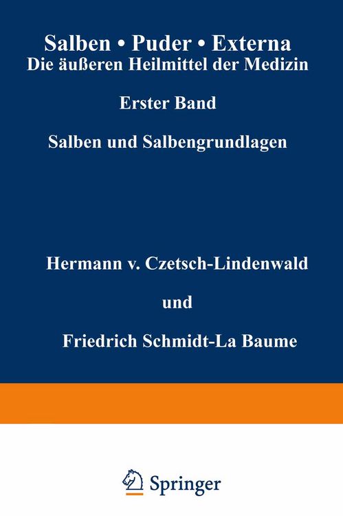 Produktbild: Salben &middot; Puder &middot; Externa. Die &auml;u&szlig;eren Heilmittel der Medizin
