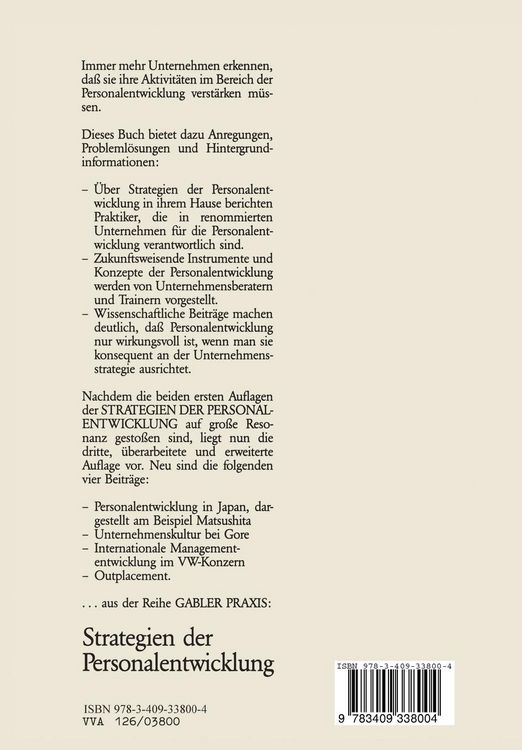 Produktbild: Strategien der Personalentwicklung