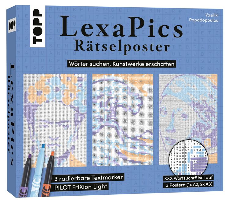 Produktbild: R&auml;tsel-Set LexaPics &ndash; W&ouml;rter suchen, Kunstwerke erschaffen