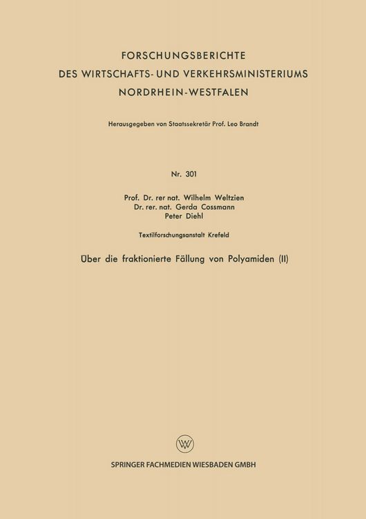 Produktbild: &Uuml;ber die fraktionierte F&auml;llung von Polyamiden (II)