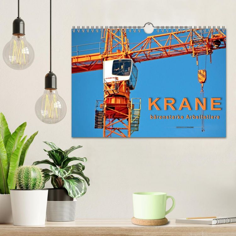 Produktbild: Krane - b&auml;renstarke Arbeitstiere (Wandkalender 2026 DIN A4 quer), CALVENDO Monatskalender