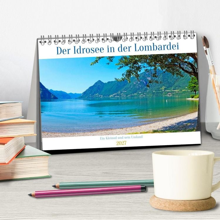 Produktbild: Der Idrosee in der Lombardei (Tischkalender 2027 DIN A5 quer), CALVENDO Monatskalender