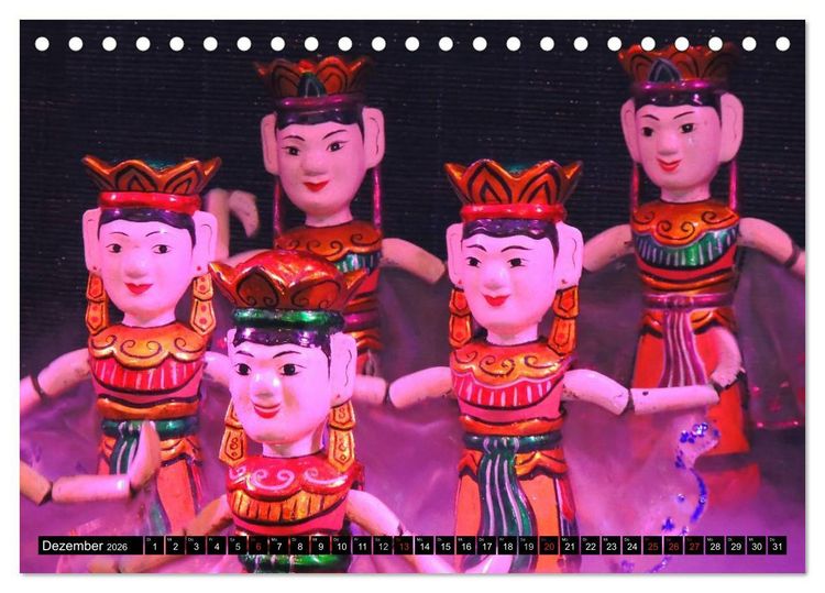 Produktbild: Vielseitiges Vietnam (Tischkalender 2026 DIN A5 quer), CALVENDO Monatskalender